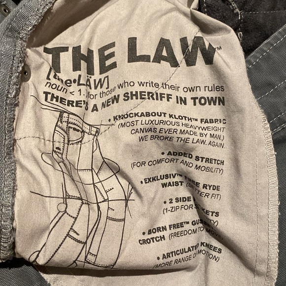 KUHL 'The Law' Vintage Patinadye Full Style Canvas Pants Carbon W34 x L34 TALL - Picture 12 of 12